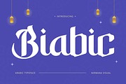 Biabic Arabic - Branding Logo Font, a Script Font by Nirmana Visual (Thumbnail 1 of 9)