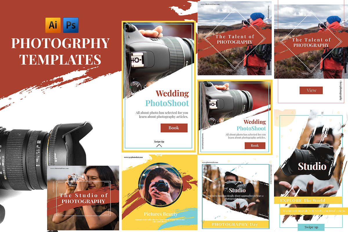 Photography Instagram Templates Kit, a Social Media Template by Mehul Munjani (Photo 7 of 7)