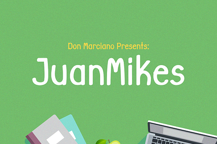 JuanMikes, a Handwritten Font by DonMarciano