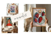 BUNDLE Frame Mockups with Person, a Household Mockup by MOAROShop (Thumbnail 4 of 8)