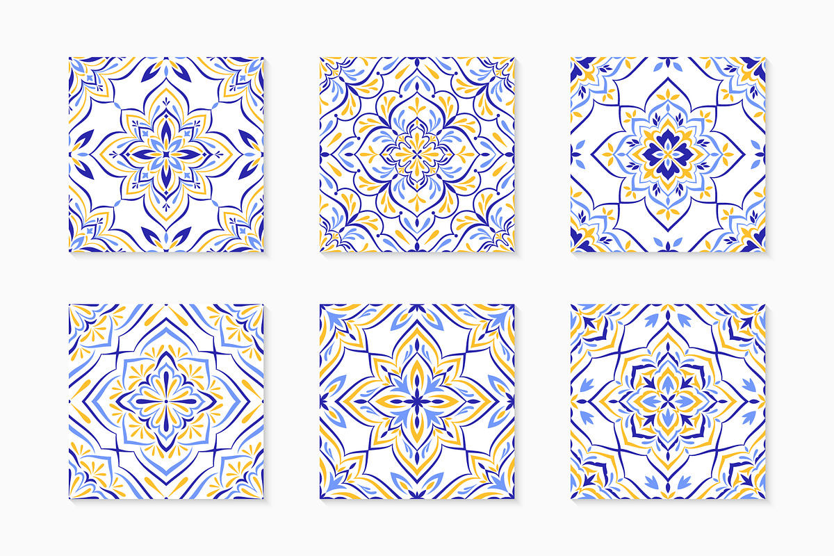 Mediterranean Style Tiles and Motifs, a Pattern Graphic by Vodoleyka (Photo 3 of 16)