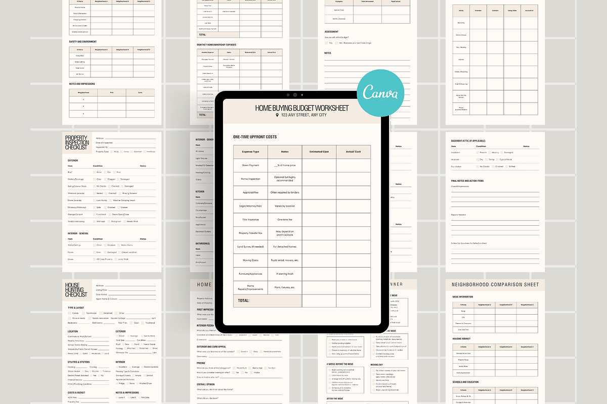 Home Buyer Guide Templates Bundle, a Stationery Template by Anna Design Studio (Photo 1 of 8)