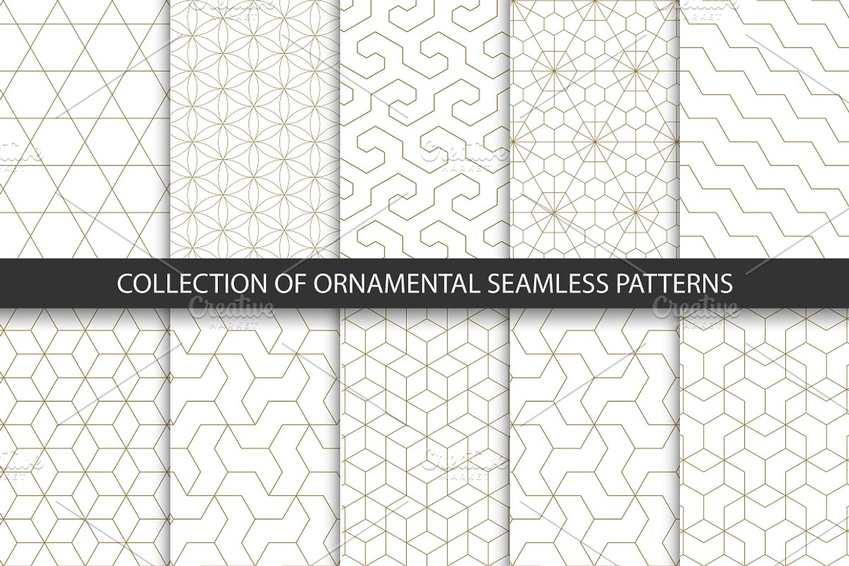 Ornament seamless geometric patterns, a Pattern Graphic by ExpressShop