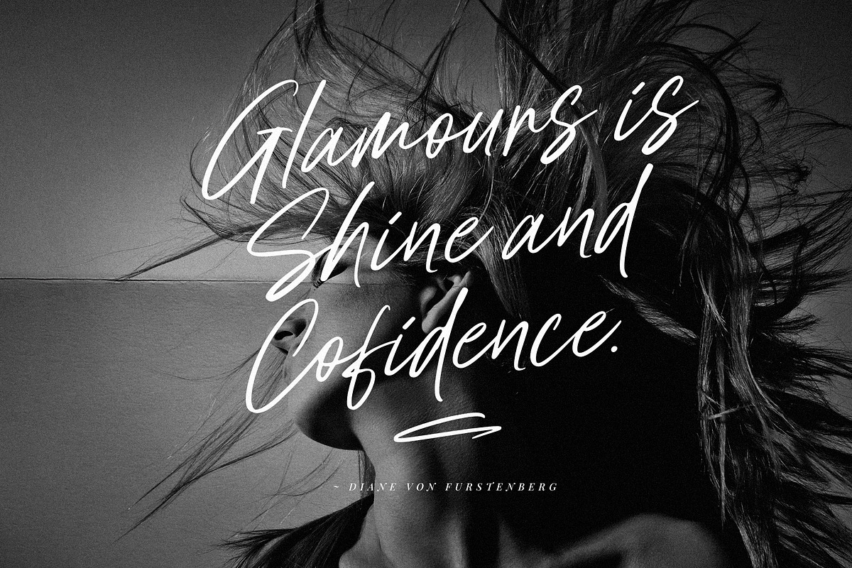 Glam Story | Script, a Script Font by ARSAVISUAL (Photo 2 of 14)