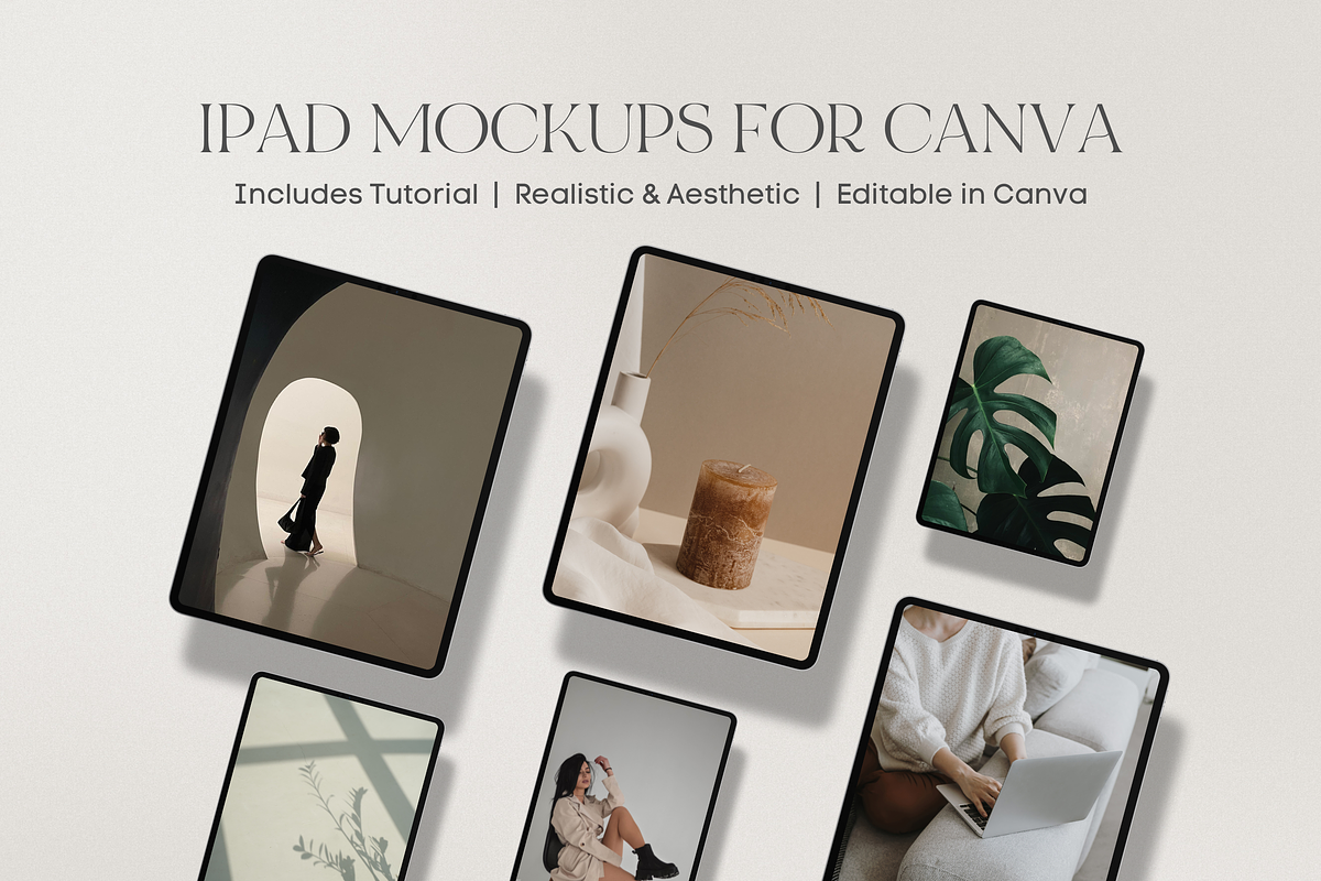 Canva iPad Mockups, a Mockup by Asha Glenn Design Studio (Photo 1 of 14)