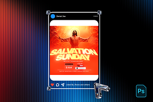 Salvation Sunday Flyer Template, a Social Media Template by Transly Graphics