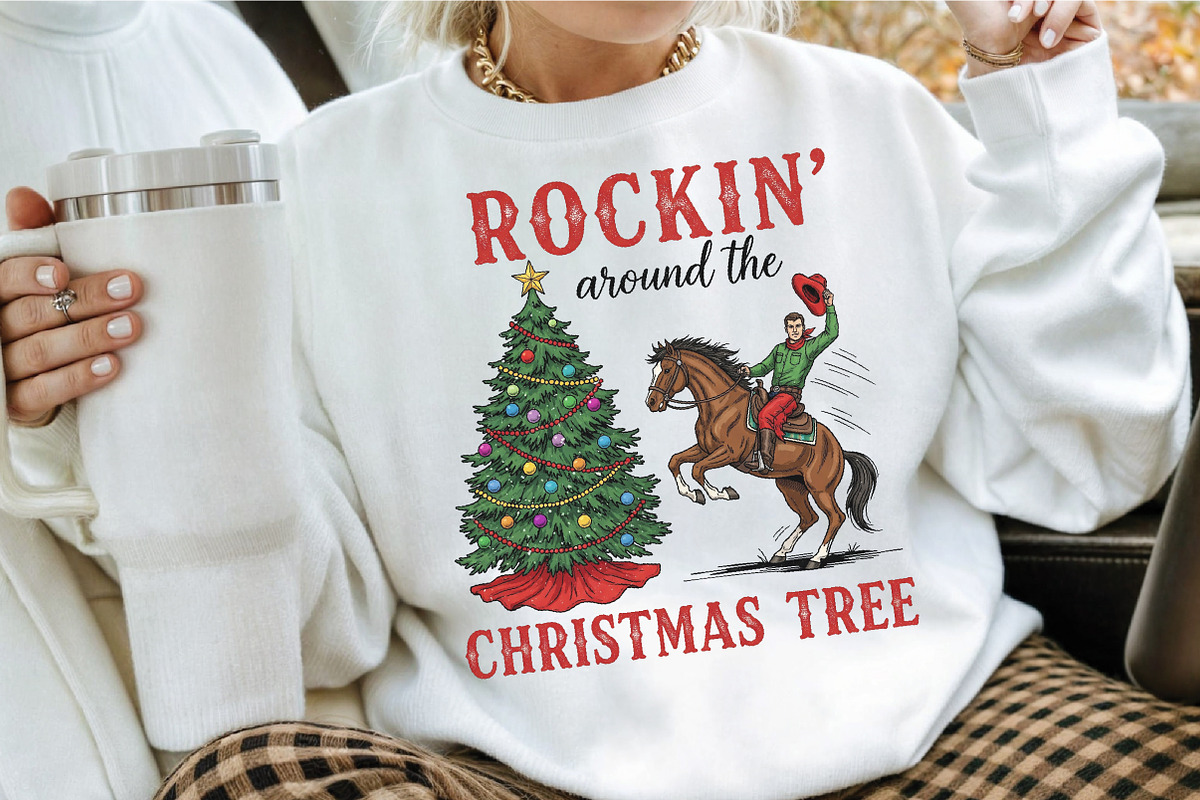 Rockin around the Christmas tree PNG, an Illustration by Craft Nest (Photo 3 of 7)