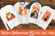 Retro Halloween Sublimation set, an Illustration by arausidp (Thumbnail 1 of 4)