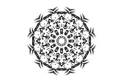 Ornamental Black White Mandala Pack, a Decorative Illustration by NJ Himel (Thumbnail 27 of 103)