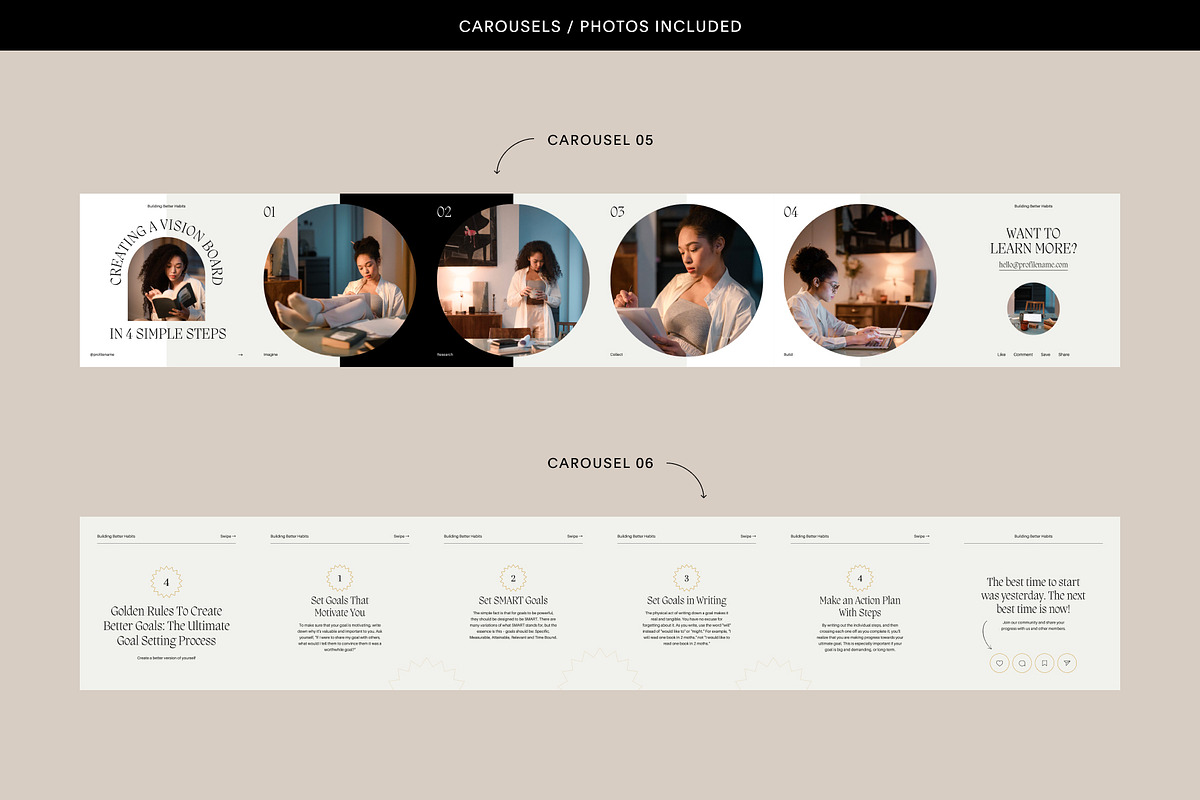 8 Business Coach Instagram Carousel, a Social Media Template by Studio K (Photo 5 of 8)