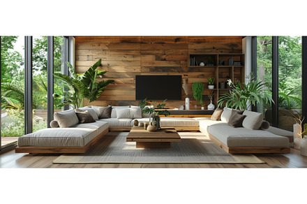 3D rendering of an interior with TV, an Architecture Photo by ZinetroN