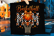 Retro Basketball Mom Life PNG,, an Illustration by CreationArt (Thumbnail 9 of 9)