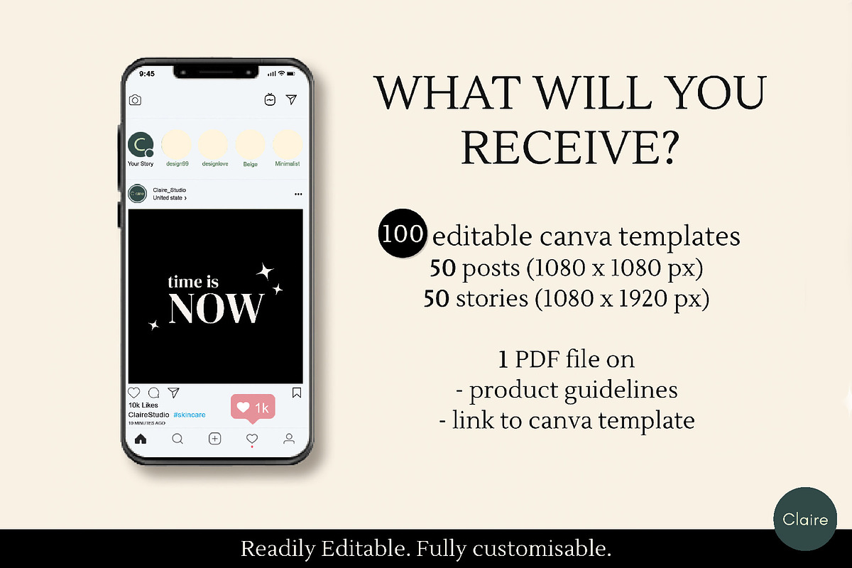 Positive Quotes Social Media Kit, a Social Media Template by Clairee Design Studio (Photo 3 of 7)