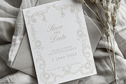 Baroque wedding invitation clip art, a Decorative Illustration by GrafikBoutique (Thumbnail 5 of 9)
