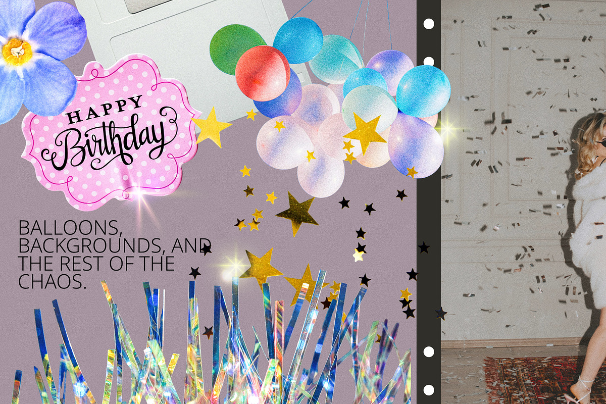 Y2K Confetti & Cake Chaos, an Object Graphic by Anzhelika (Photo 10 of 11)