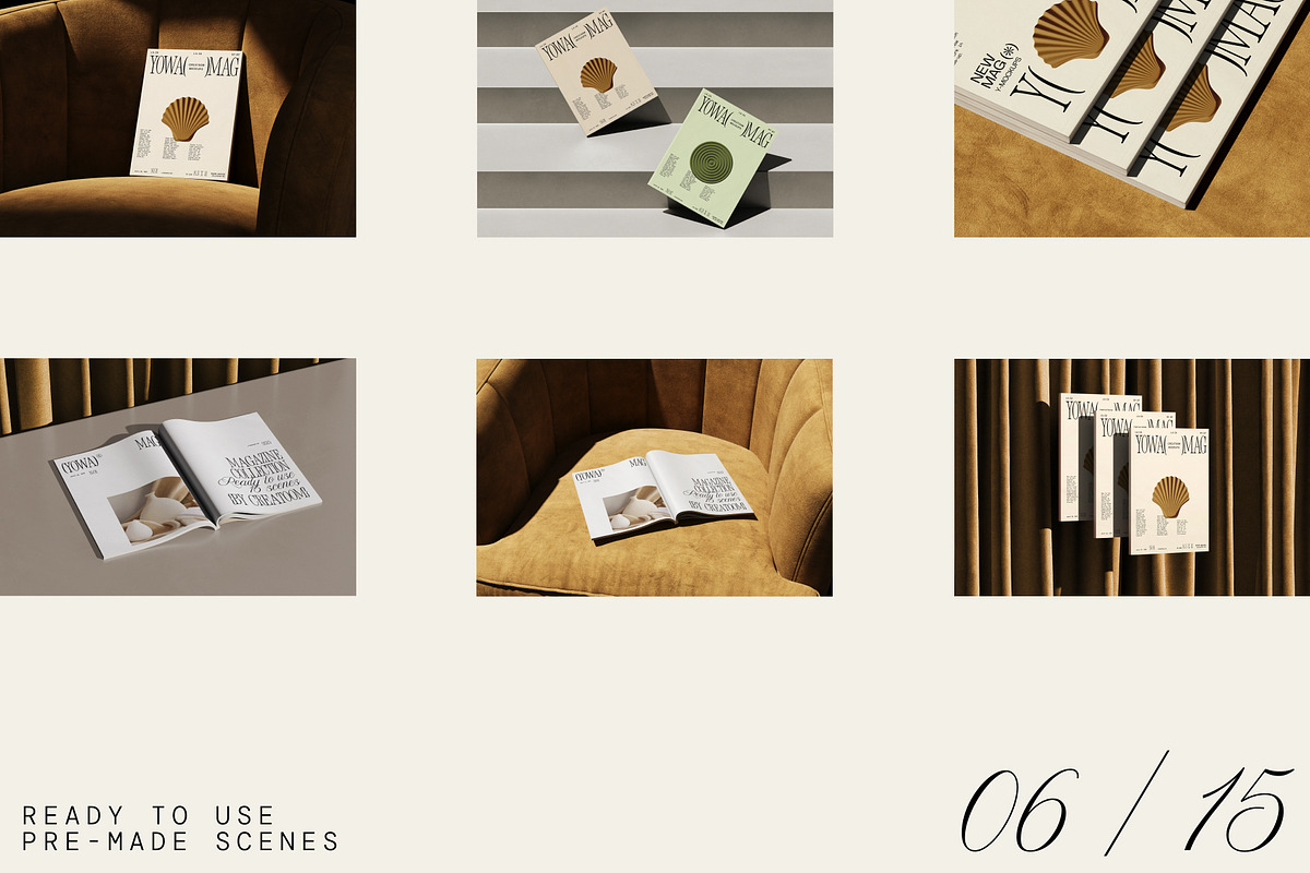 Magazine Mockup Collection (38 PSD), a Books & Magazine Mockup by Creatoom (Photo 3 of 12)