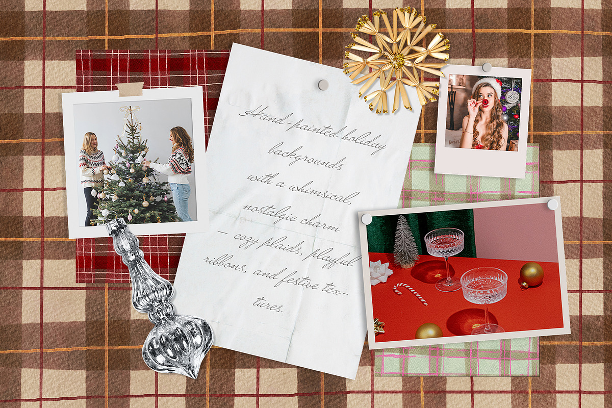 Painterly Christmas Backgrounds, a Background Graphic by SunnyAfternoons (Photo 7 of 16)