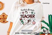 Christmas Teacher SVG PNG Bundle, an Object Illustration by Ya_ Design Store (Thumbnail 11 of 13)
