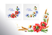 Summer flowers, a Decorative Illustration by Daria Ustiugova (Thumbnail 5 of 10)