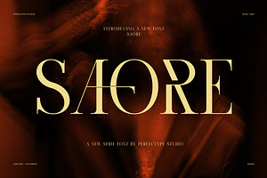 Saore Luxury Ligature Serif Font