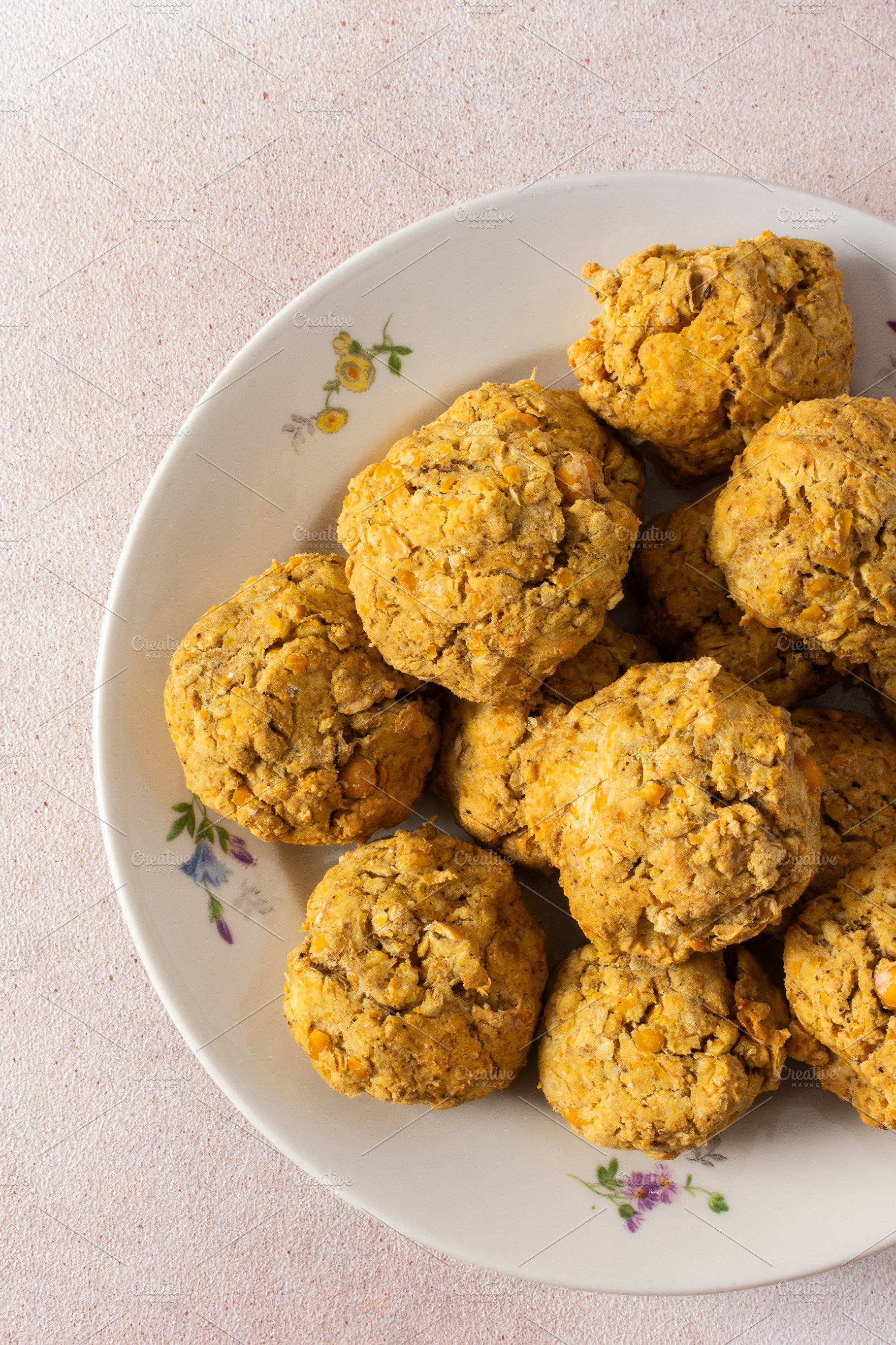 Chickpea buns made with almond, a Food & Drink Photo by Pundateam