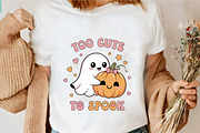Too Cute to Spook Ghost & Pumpkin, an Illustration by CrexoraLab (Thumbnail 4 of 4)