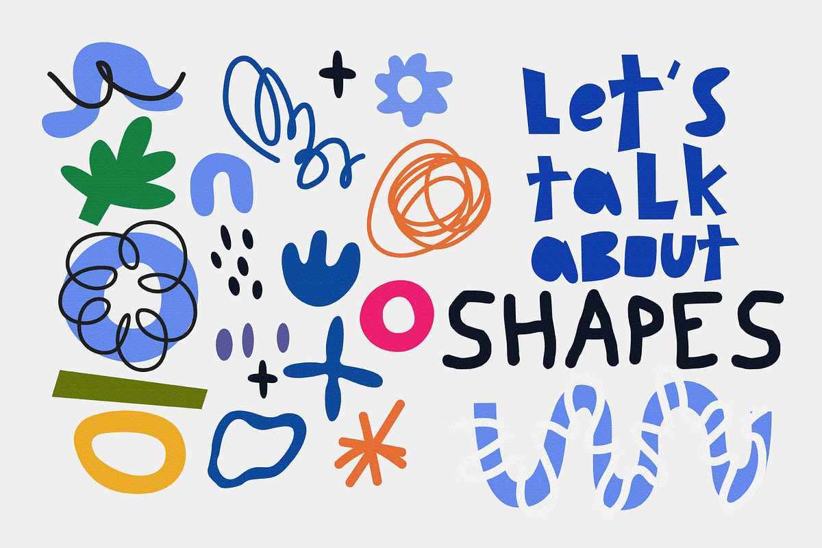 Groovy Shapes & Doodle Flowers, a Decorative Illustration by Luamor (Photo 6 of 12)