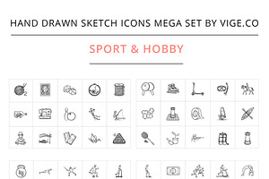 Hand Drawn Sketch Vector Icons