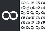 number 01 to 09 logo designs., a Branding & Logo Template by BARONSTD (Thumbnail 2 of 3)
