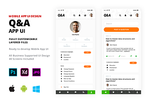 Quora Mobile App Template