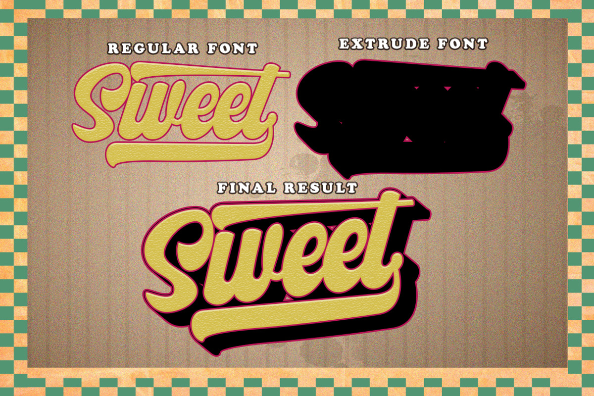 Letter Vintage, a Script Font by Letter Fresh (Photo 6 of 8)