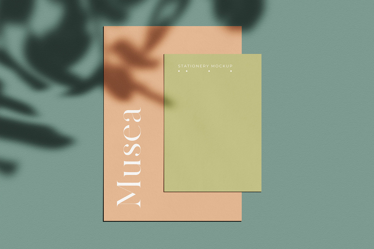 Musea Stationery Mock-Up Kit, a Print Template by Eugene Tantsurin (Photo 5 of 13)