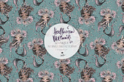 Halloween Mermaids Spooky Patterns, a Pattern Graphic by KaramfilaS (Thumbnail 14 of 19)