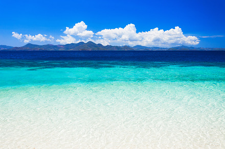 Beauty beach containing beach, palm, and boracay, a Nature Photo by saiko3p
