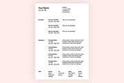 Resume Template, a Resume Template by DjectStudio (Thumbnail 4 of 5)