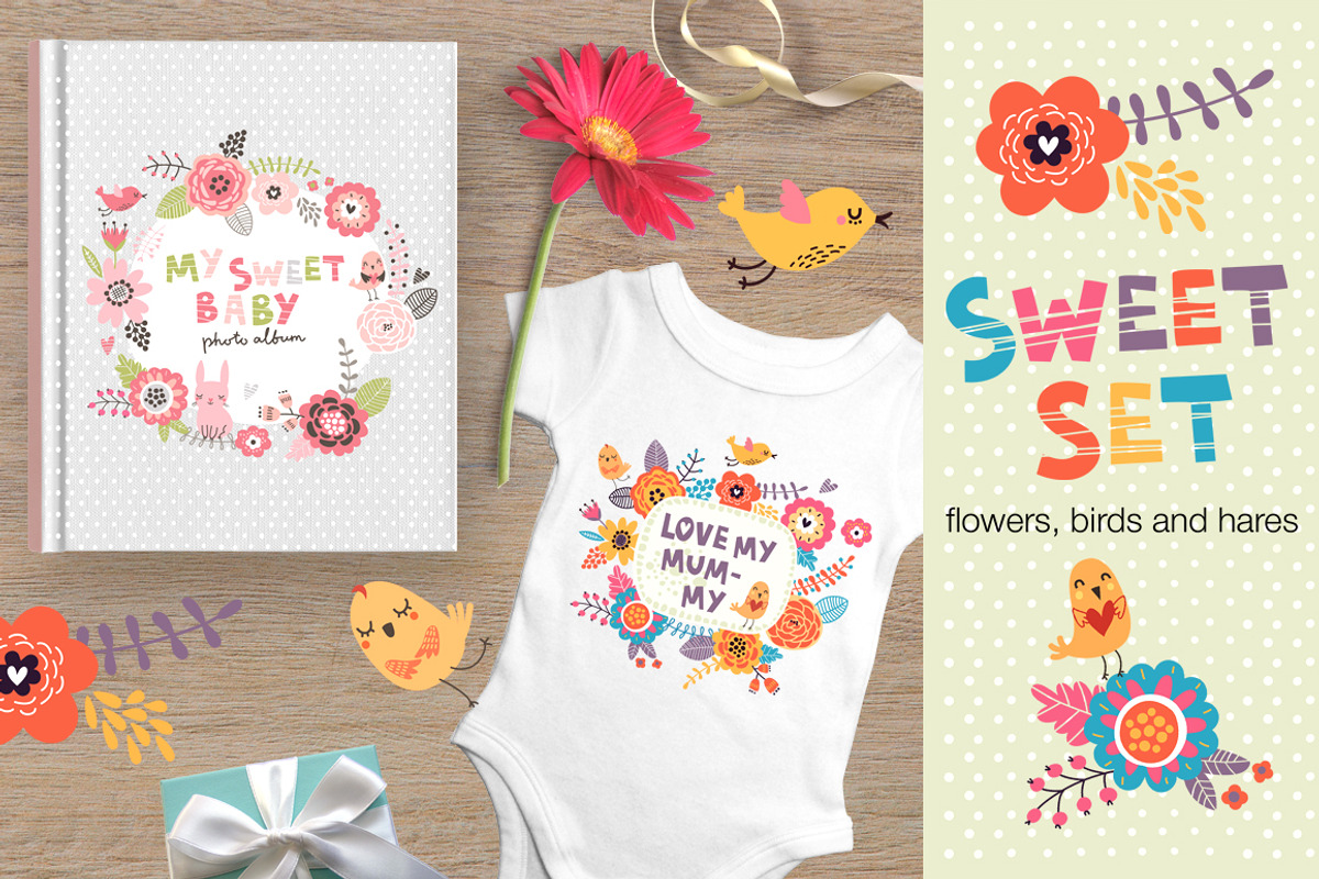 Sweet set for children, an Illustration by Anna Guz's Store (Photo 1 of 5)