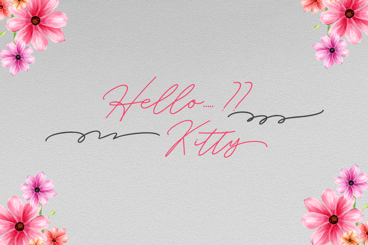 Hermes//Handwritting Font preview 5