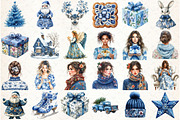 Chinoiserie Christmas Clipart, an Illustration by Libby Wishes (Thumbnail 2 of 7)