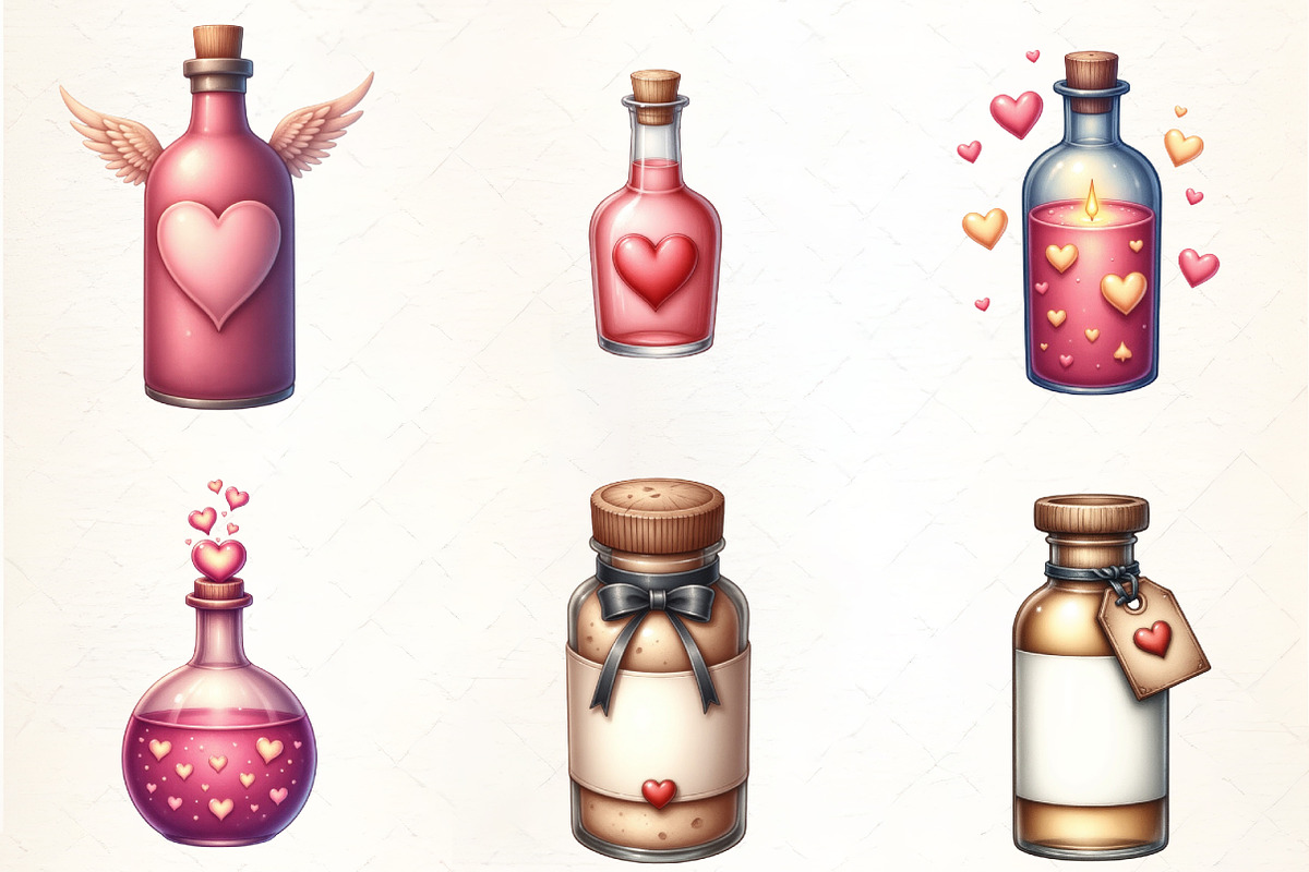 Gothic Love Potion Sublimation Clipa, an Illustration by CrexoraLab (Photo 3 of 5)