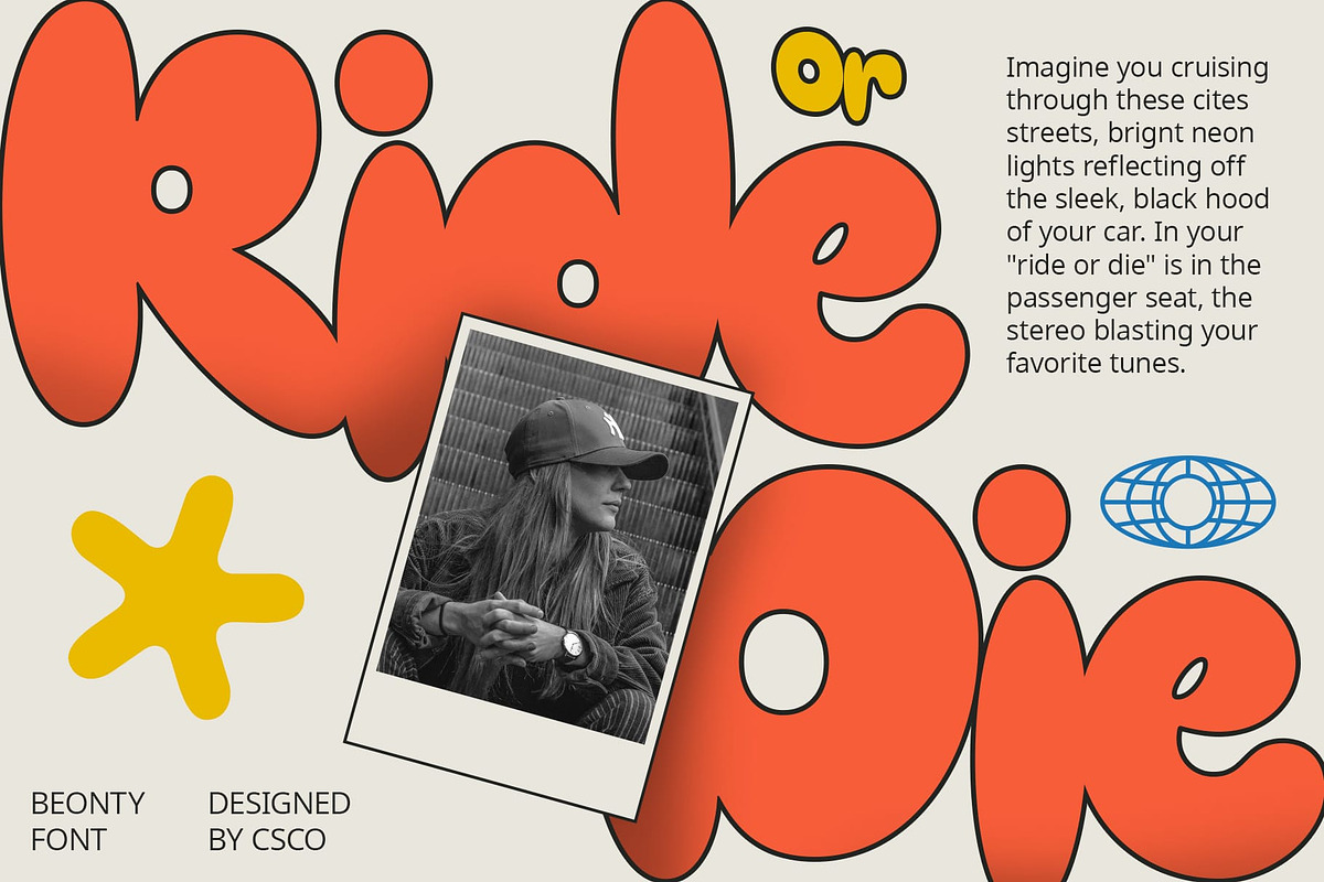 Beonty – Bubble Font, a Sans Serif Font by Craft Supply Co. (Photo 2 of 8)