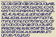 Knotted Centers - Geometric Font, a Sans Serif Font by 177Studio (Thumbnail 8 of 8)