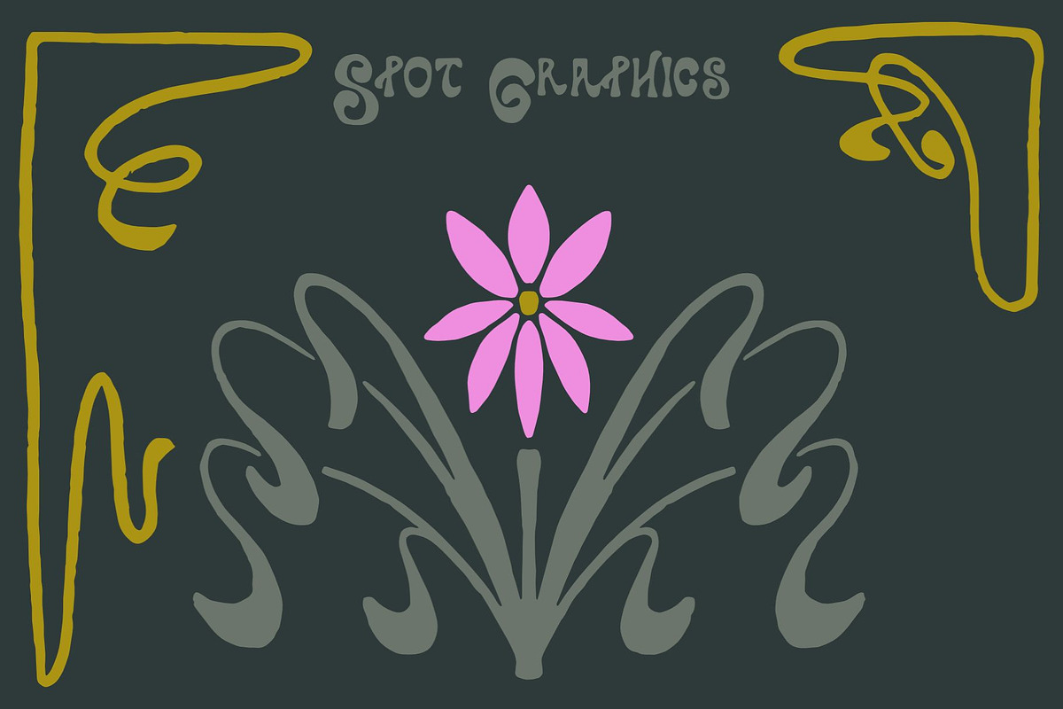 Art Nouveau Graphics & Font, a Graphic by Liz Kohler Brown (Photo 31 of 33)