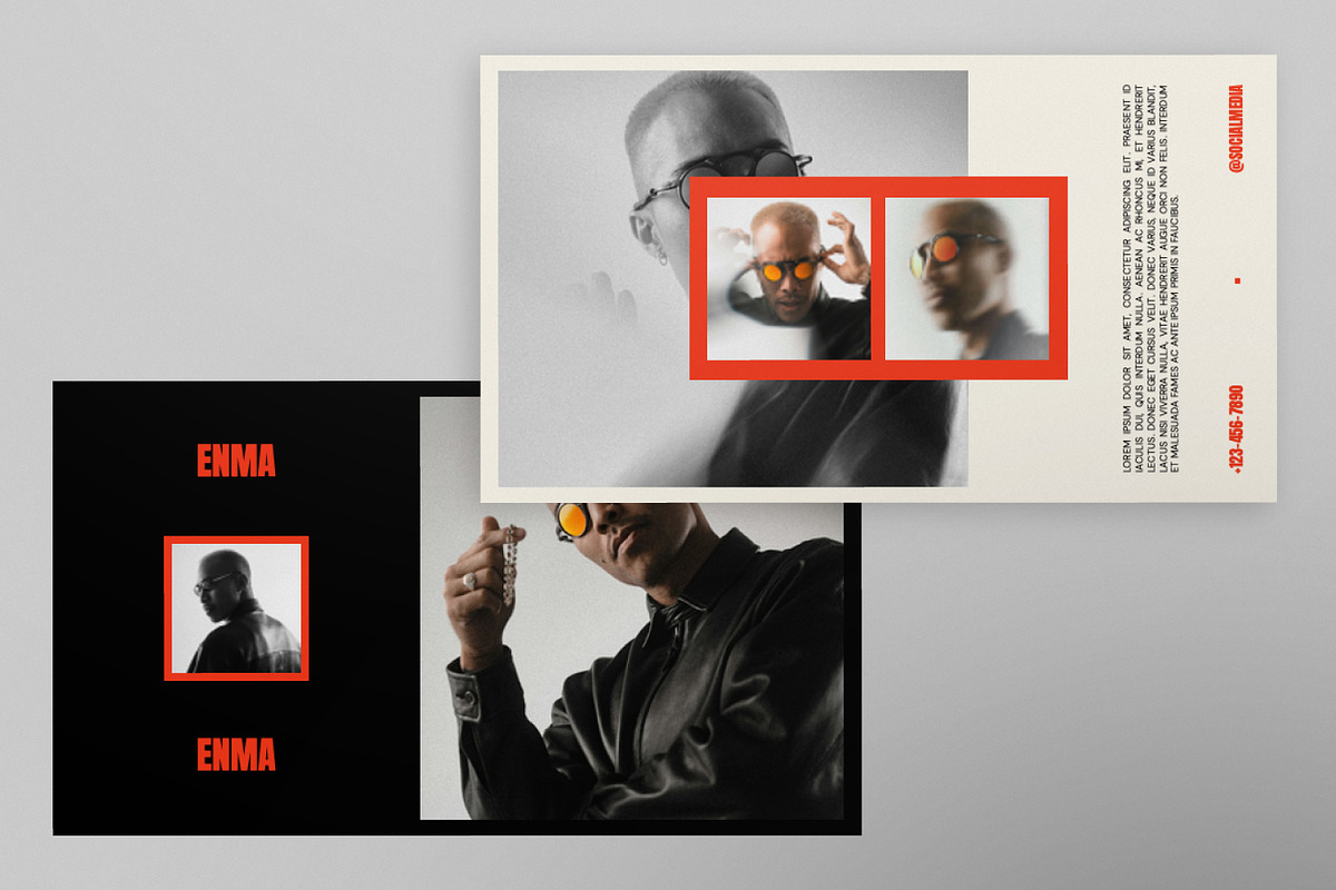 ENMA Bold Modern Powerpoint Template, a Presentation Template by Portocraft (Photo 3 of 7)