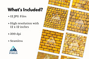 12 Yellow Brick Road Patterns, a Pattern Graphic by NorthWindPixels (Thumbnail 3 of 4)