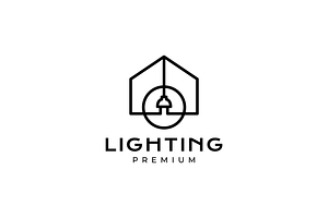 electric house minimalist line logo, a Branding & Logo Template by devastd