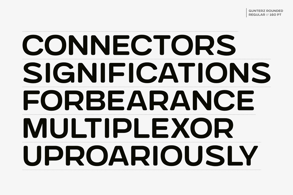 Gunterz Rounded, a Sans Serif Font by Locomotype (Photo 3 of 13)