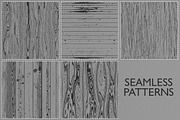Woodgrain textures. Vector patterns, a Texture Graphic by Lina_Lisichka (Thumbnail 4 of 7)