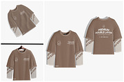 Double Layer Sleeve T-shirt Mockup, a Shirt Mockup by Unerispace (Thumbnail 1 of 5)