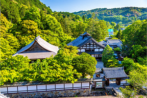 View of Tenjuan Garden in Kyoto, an Architecture Photo by Leonid Andronov