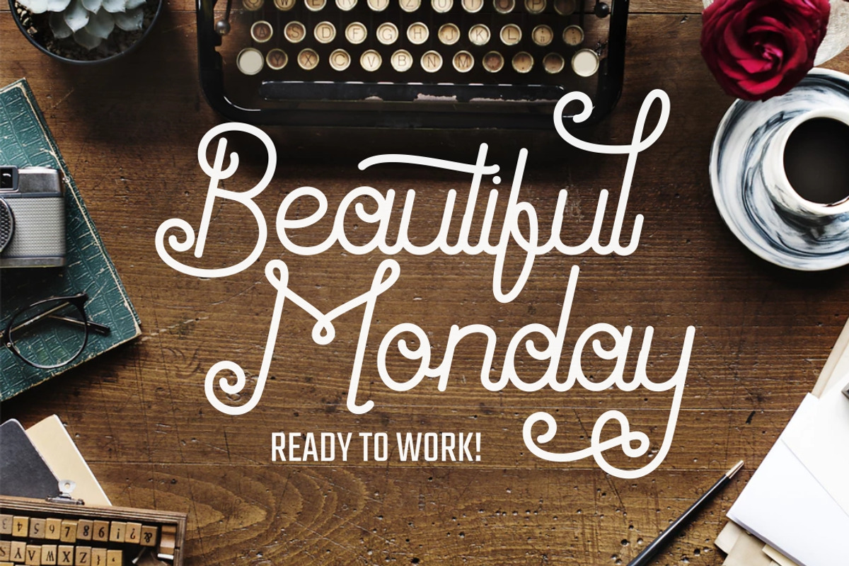 Antiqueline - Monoline Typeface preview 7